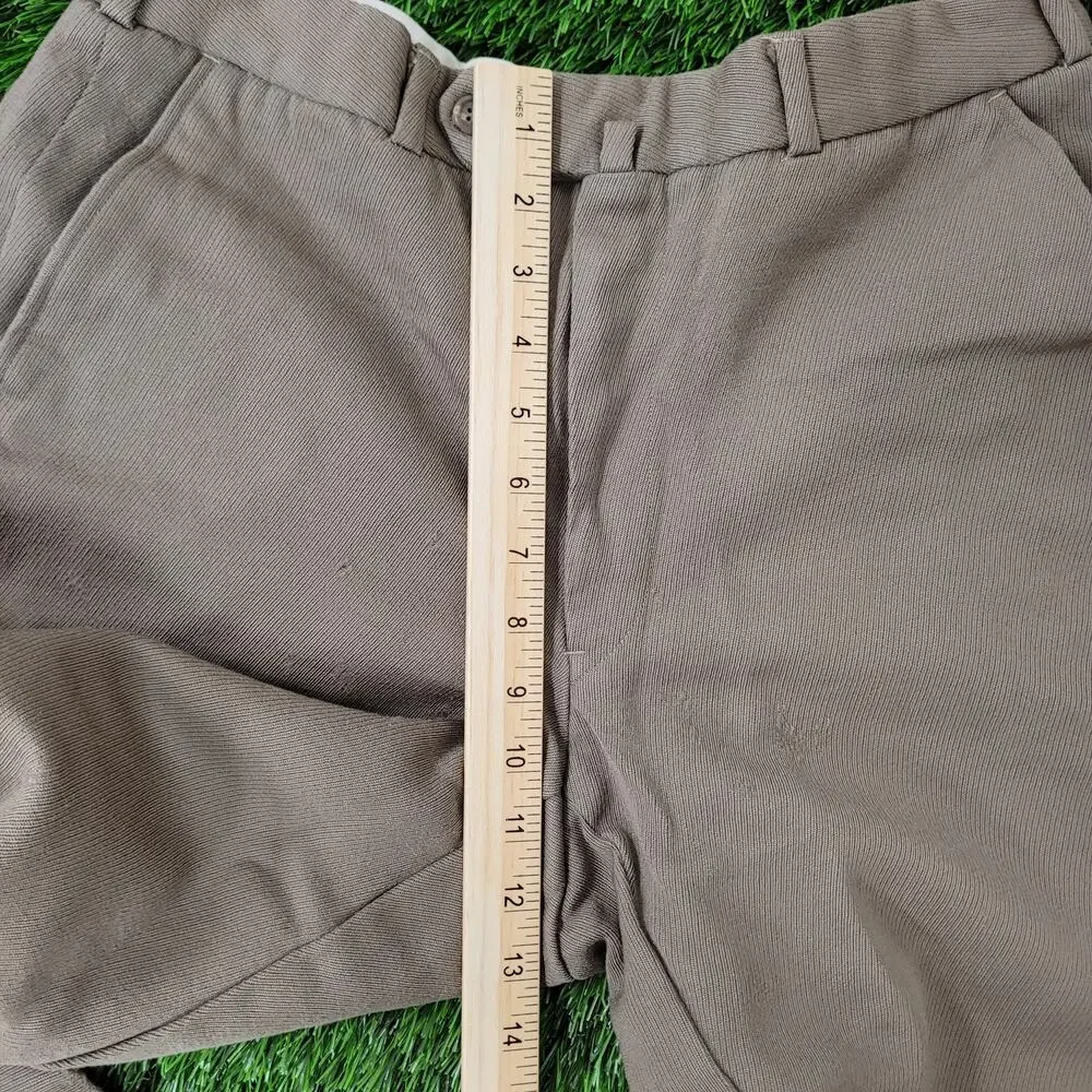 Vintage 70s Disco Hippie Pants 30x27 Polyester Brown